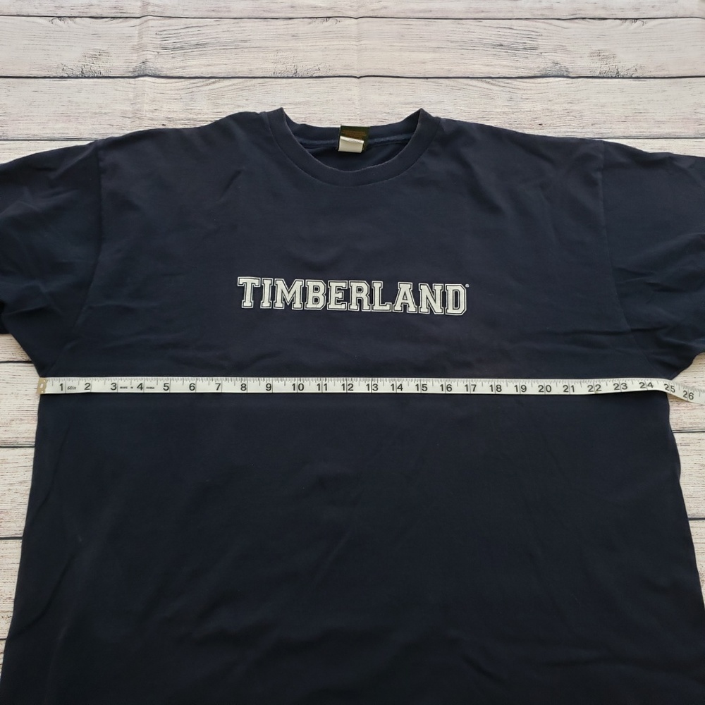 Mens Timberland Spell Out T-Shirt Blue Size XL - Picture 4 of 6